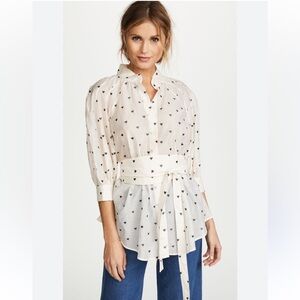 Zimmermann Painted Heart Tie Shirt-0